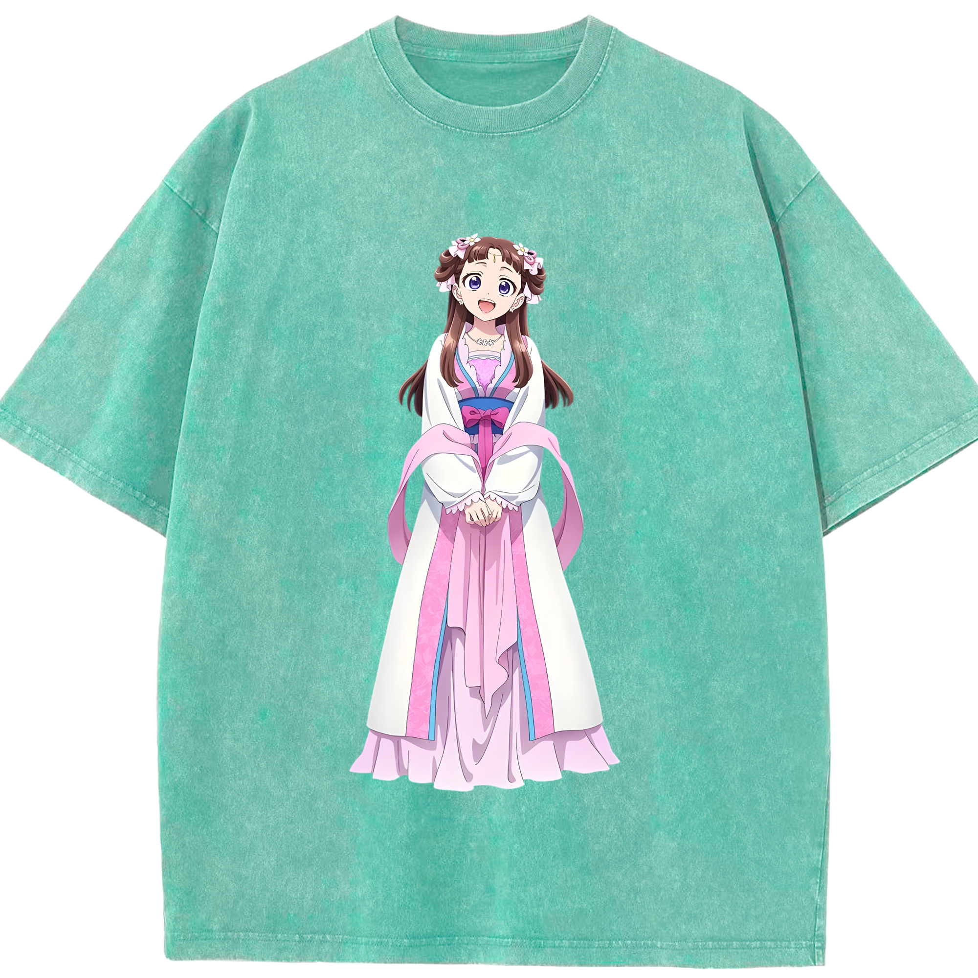 （画像用） 薬屋のひとりごと The Apothecary Diaries 綿100% ヴィンテージ風 半袖Tシャツ（フロントプリント）